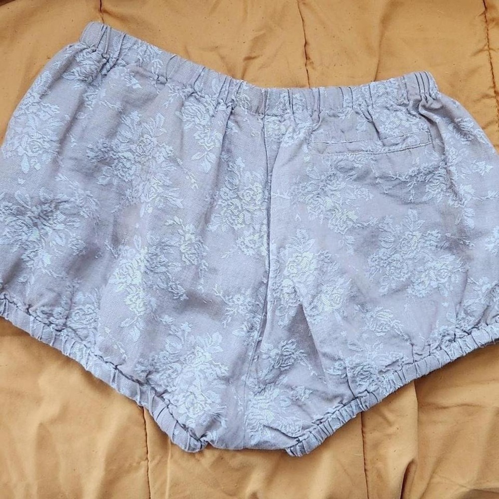 Anthropologie Tan‎ Floral Bloomer Shorts